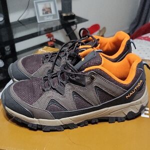 Nautica Brown and Orange Trail Shoes